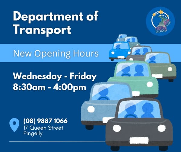 Department of Transport - New Opening Hours