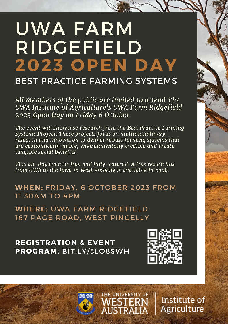UWA Farm Ridgefield 2023 Open Day